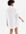 White Ruched Frill Button Mini Smock Dress New Look