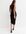 Black Scuba Cowl Neck Sleeveless Midi Bodycon Dress