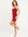Red Ruched Strappy Mini Bodycon Dress New Look