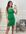 Green Ruched Chain Halter Dress New Look