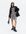 Black Argyle High Neck Sleeveless Mini Dress New Look