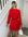 Red Frill Long Sleeve Mini Dress New Look