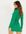 Green Ribbed Collared Mini Bodycon Dress New Look