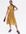 Mustard Floral Sleeveless Keyhole Midi Dress New Look