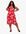 Curves Red Floral Midi Wrap Dress New Look