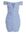 Pale Blue Ruched Tie Front Bardot Mini Bodycon Dress New Look