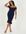 Curves Navy Frill Bardot Midi Dress New Look