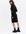 Black Ribbed Fine Knit Roll Neck Midi Dress New Look