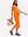 Maternity Orange Short Sleeve Popper Midi Dress