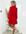 Red Tiered Tie Waist Mini Shirt Dress New Look