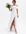 White Bardot Split Hem Maxi Bridal Dress New Look