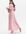 Pink Satin Flutter Sleeve Button Front Midi Dress