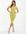 Yellow Ditsy Floral Tie Front Bodycon Midi Dress New Look