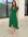 Green Ruffle Midi Wrap Dress New Look