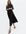 Black Sequin Pleated Midi Dress New Look