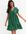 Green V Neck Tiered Mini Smock Dress New Look
