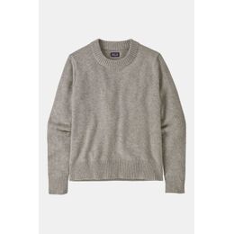 Recycled Wool Crewneck Sweater Dames Middengrijs