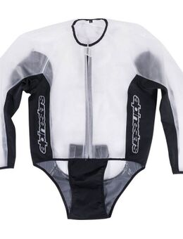 Racing Rain Jacket Transparant Zwart XL