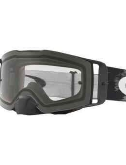 Goggles Front Line MX matte black speed w/clear visor