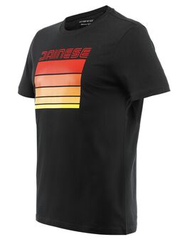 Stripes T-Shirt Black Red XL