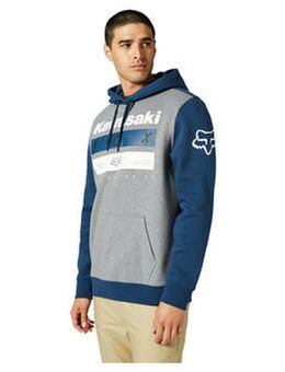 Kawasaki Stripes hoodie Grijs Blauw