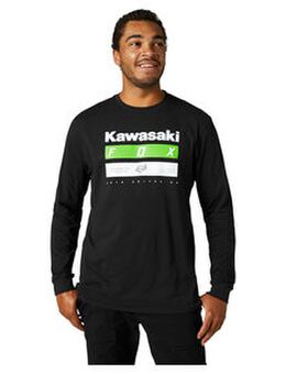 Kawasaki Stripes shirt lange mouwen Zwart