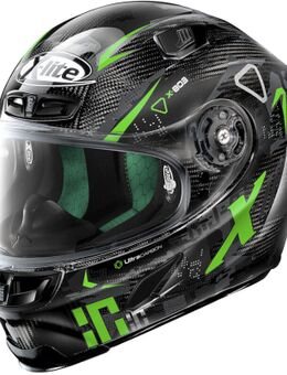 X-Lite X-803 Ultra Carbon Darko Helm, zwart-groen, afmeting L