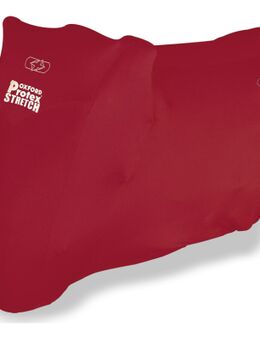 Protex Stretch-Fit Premium Motorfiets Indoor Cover, rood, afmeting S