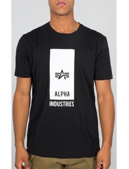 Block Logo T-shirt, zwart-wit, afmeting XL