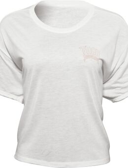 Metal Crop Dames T-Shirt, wit, afmeting XL voor vrouw