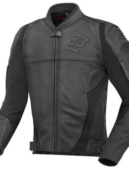 Black-X Motorcylce leren jas, zwart, afmeting XL