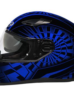 452 helm, zwart-blauw, afmeting XS