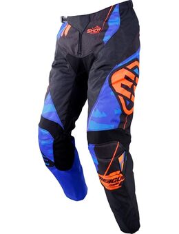 Devo Hero Kinderen Motocross broek, blauw-oranje, afmeting XS