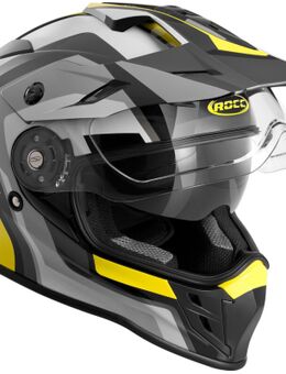 781 Motorcross helm, zwart-geel, afmeting XS