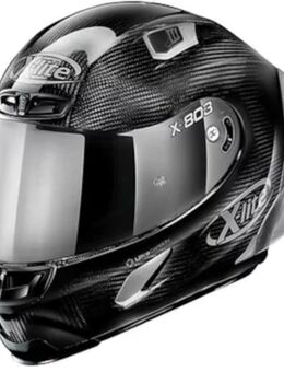 X-803 RS Ultra Carbon Silver Edition Helmet Helm, zwart-zilver, afmeting L