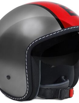 DESIGN Blade Jet helm Alu / rood, rood-zilver, afmeting XL
