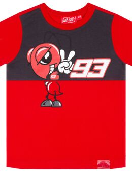93 Red Ant Kinder t-shirt, rood, afmeting 4 - 5 voor kinderen