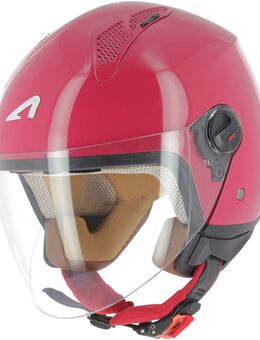 Minijet Monocolor Jet helm, rood, afmeting XL
