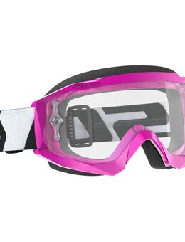 Hustle X Clear Motorcross bril, pink