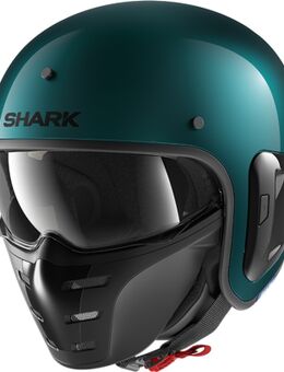 S-Drak 2 Blank Jet helm, turquoise, afmeting S