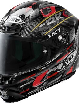 X-803 RS Ultra Carbon Replica SBK Helm, zwart-carbon, afmeting S