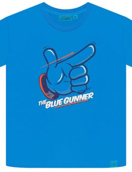 73 Gun Kinderen T-shirt, blauw, afmeting 4 - 5