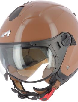 Minijet Sport Monocolor Jet helm, bruin, afmeting XL