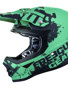 XP4 Fog Motorcross helm, zwart-groen, afmeting XL