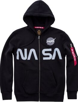 NASA Zip Hoodie, zwart, afmeting S