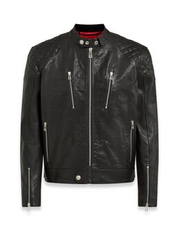 Cheetham Motor leren jas, zwart, afmeting XL