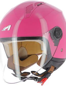 Minijet Monocolor Jet helm, pink, afmeting S