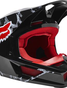 V1 Karrera Motorcross helm, zwart-rood, afmeting S