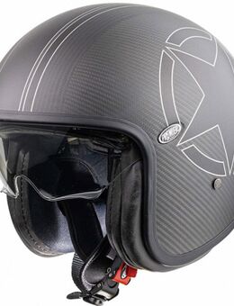 Vintage Carbon Star Jet Helmet De Helm van de straal, zwart, afmeting XL