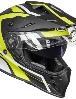 782 Dekor Motorcross helm, zwart-geel, afmeting S